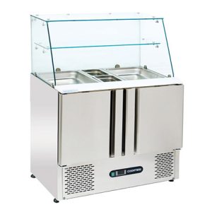 BÀN MÁT SALAD CÓ KÍNH TRƯNG BÀY KOLNER KN900DG