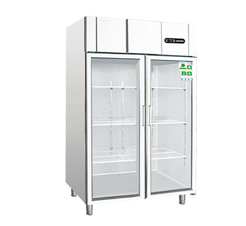 TỦ MÁT INOX 2 CÁNH KÍNH KOLNER KN1.2TNG2/S