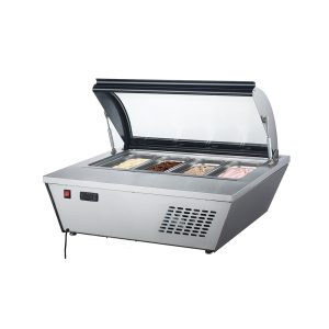 Tủ Đông Mini Mặt Kính Cong Kolner KND-67L (Bảo quản kem)