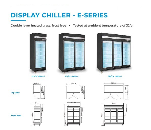 Tủ mát 1 cánh kính Berjaya 1D/DC-BBH-1 - Ảnh 2