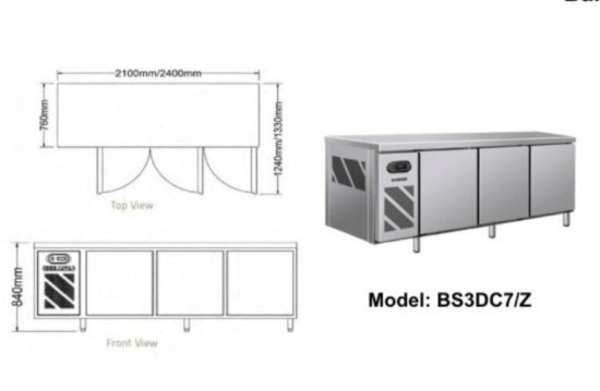 Bàn mát 3 cánh Berjaya BS 3DC7/Z (2m1) - Ảnh 2