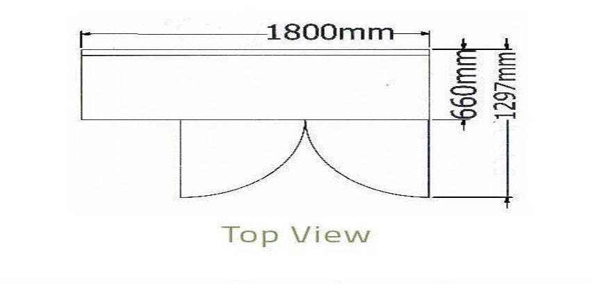 Bàn mát 2 cánh kính có thành sau Berjaya B2D/C6/6-SM - Ảnh 3