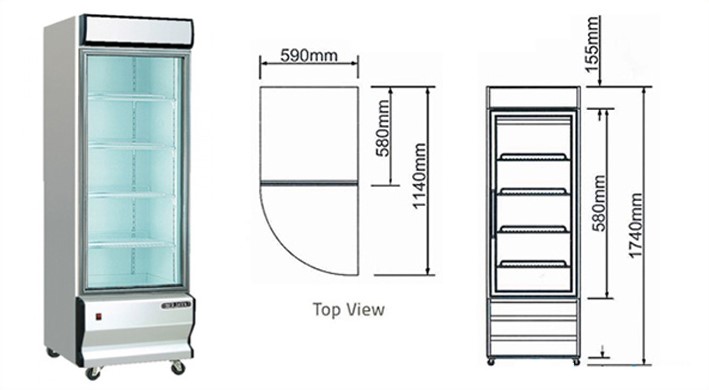 Tủ mát mini 1 cánh kính Berjaya 1D/MDC-SM - Ảnh 2