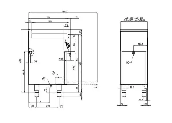 Bếp Điện Đa Năng 3 Pha Có Lò Nướng (Cửa Kính) Lotus CFM6-610ET - Ảnh 3