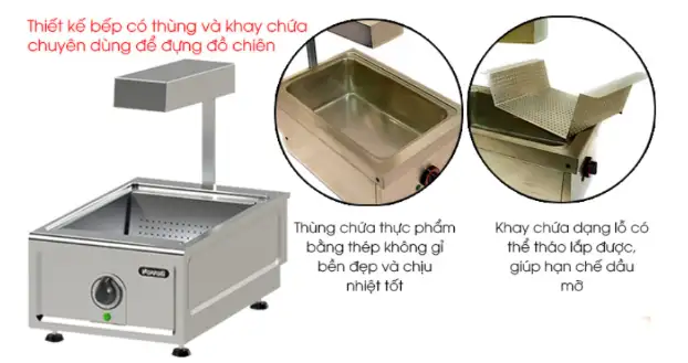 Bếp giữ nóng thực phẩm chiên Nayati NEFW 4-60 AM - Ảnh 3