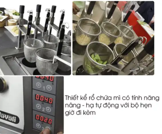 Máy luộc mì rổ nhấc tự động Nayati NGN 16 AL ME (Dùng gas) - Ảnh 4