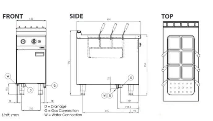 Máy luộc mì Nayati NGPC 4-90 GR (Dùng gas) - Ảnh 4