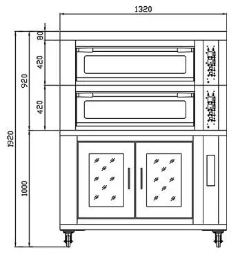 Lò nướng bánh kết hợp tủ ủ Sinmag SK2-622H+SK2-12P - Ảnh 4