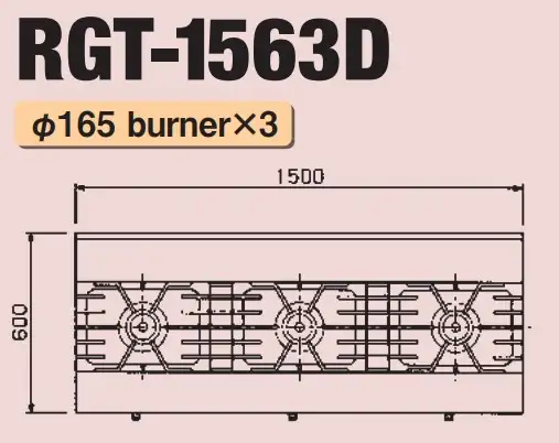 Bếp Âu 3 Họng Dùng Gas Maruzen RGT-1563D - Ảnh 2