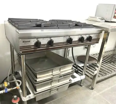 Bếp Gas Công Nghiệp Chân Cao Rinnai RSB-320L - Ảnh 2