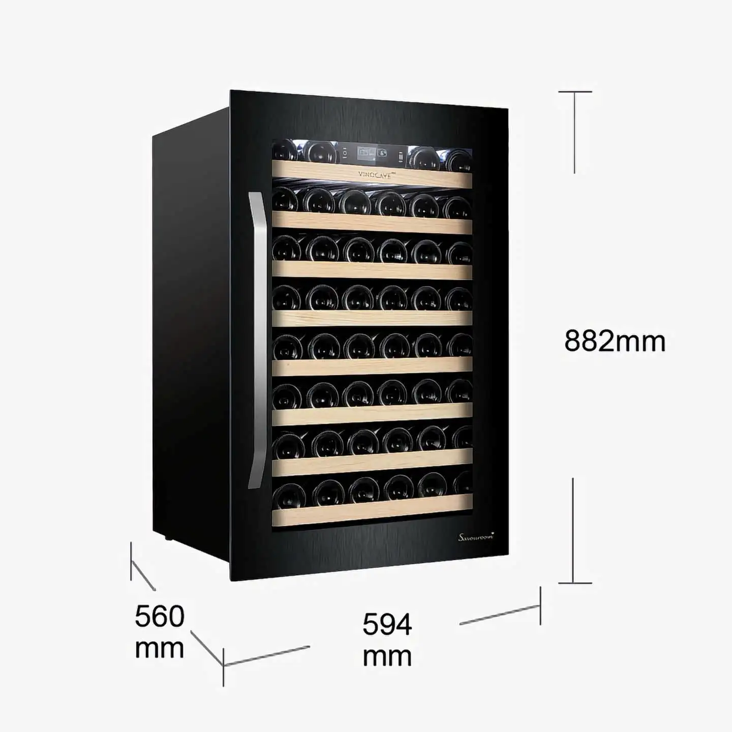 Tủ Bảo Quản Rượu Vang Âm Tủ 46 Chai Vinocave PRO130A - Ảnh 2