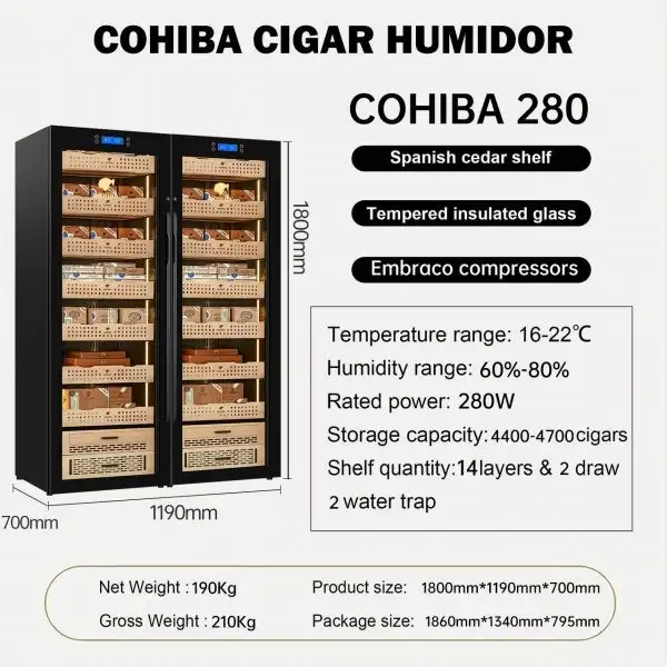 Tủ Điện Bảo Quản Xì Gà Cohiba H280 - Ảnh 3