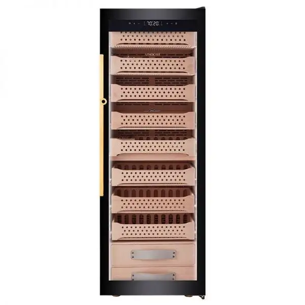 Tủ Bảo Quản Xì Gà Có Khóa Vân Tay 1800-2000 Điếu Vinocave JC 268AH - Ảnh 2