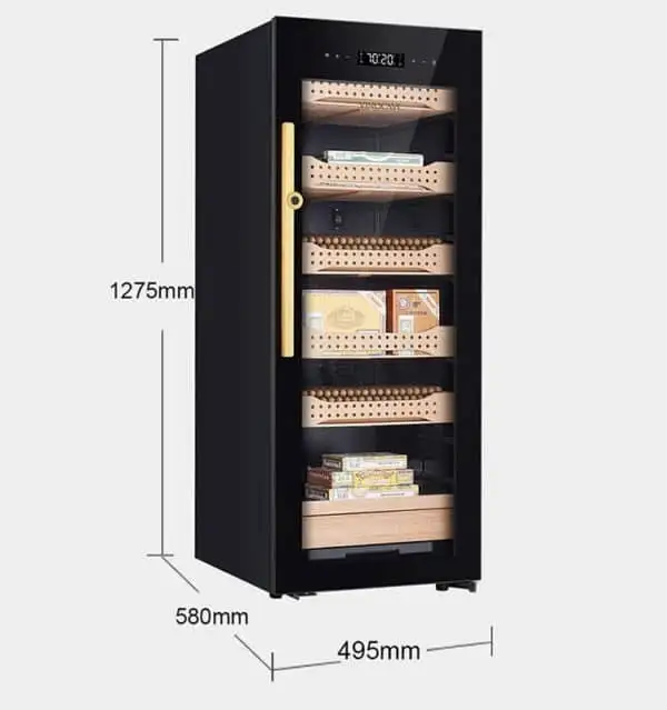 Tủ Bảo Quản Xì Gà Khoá Vân Tay Vinocave 200AH (600-800 Điếu) - Ảnh 2