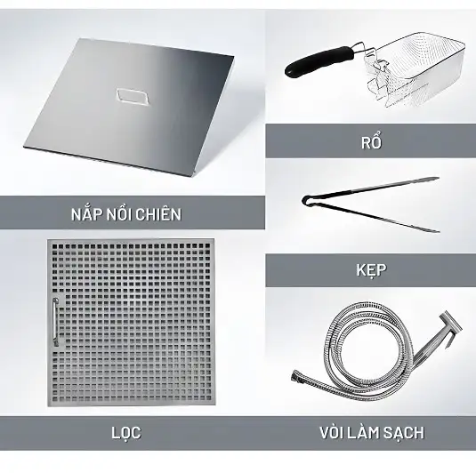 Nồi Chiên Công Nghiệp Công Nghệ Dầu Nước Soochef AHL-10000 - Ảnh 5