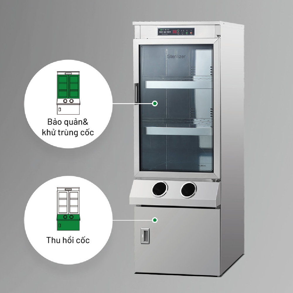 Tủ sấy tiệt trùng cốc bằng tia UV Grand Woosung WS-RC120E - Ảnh 6