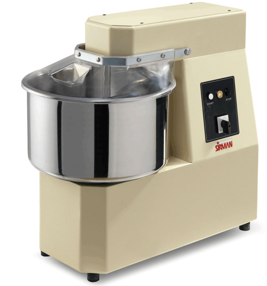 Máy trộn bột xoắn ốc Sirman bảng điện tử Hercules Biga 50 2V