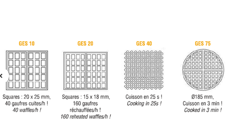 MÁY NƯỚNG BÁNH WAFFLE ĐÔI ROLLER GRILL GED 75 - Ảnh 2