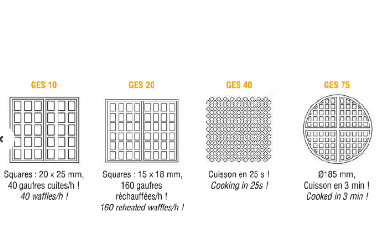 MÁY NƯỚNG BÁNH WAFFLE ROLLER GRILL GES 10 - Ảnh 2
