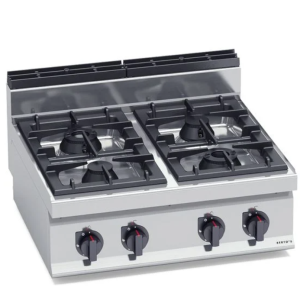 BẾP ÂU 4 HỌNG ĐẶT BÀN DÙNG GAS BERTO'S - G7F4BP