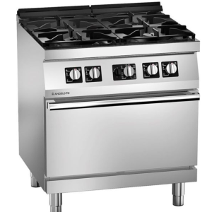 BẾP ÂU 4 HỌNG CÓ LÒ NƯỚNG DÙNG GAS ANGELO PO - 1S1FA0G