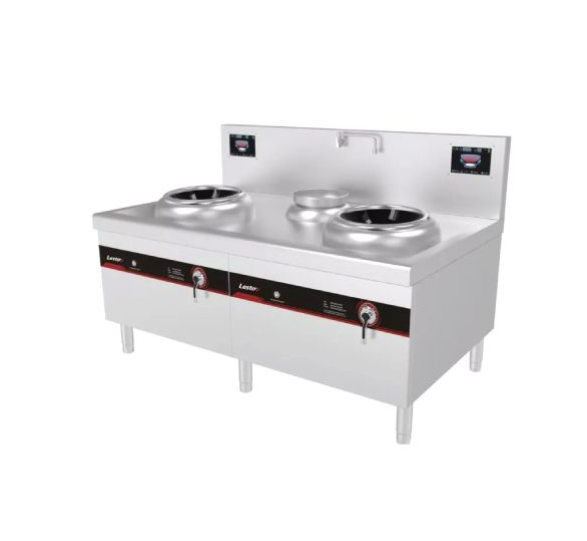 Bếp Điện Từ 02 Vùng Nấu Mặt Lõm kèm bồn rửa LESTOV LT-X400II-E118Y