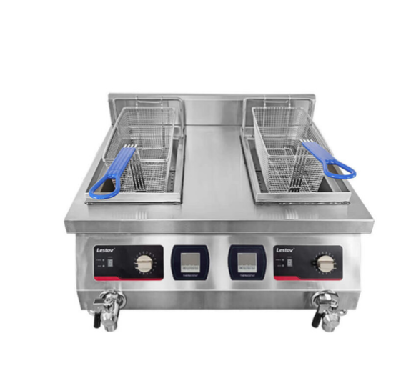 Bếp Chiên Nhúng 02 rổ chiên 8L x 2 LESTOV LT-TZL-S135