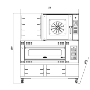 Lò Nướng Kết Hợp 2 Trong 1 Bresso HBDO-2015