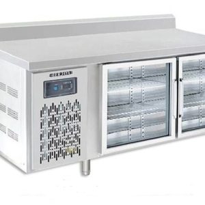 Bàn mát 2 cánh kính có thành sau Berjaya B2D/C5/6-SM