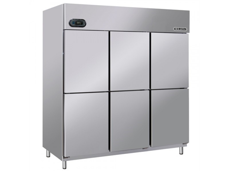 Tủ mát 6 cánh inox Berjaya BS 6DUC/Z