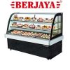 Tủ trưng bày bánh kính cong Berjaya màu đen
