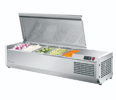 Bàn salad cánh inox để bàn Turbo Air CTST-1200