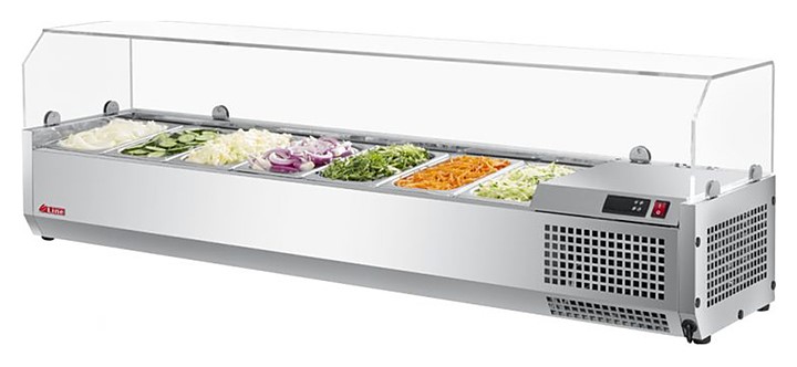 Bàn salad cánh kính để bàn Turbo Air CTST-1500G