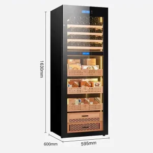 Tủ Bảo Quản Xì Gà Rượu Vang 2 Trong 1 Cohiba H2163