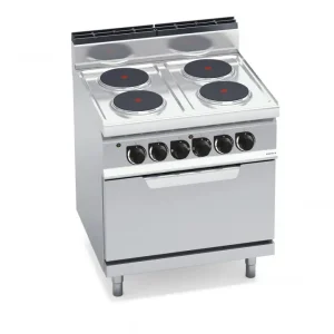 Bếp Điện 4 Vùng Nấu Tròn Có Lò Nướng Điện Berto's E7P4+FE