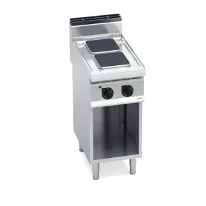 Bếp Điện 2 Vùng Nấu Vuông Có Tủ Dưới Berto's E7PQ2M