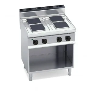 Bếp Điện 4 Vùng Nấu Vuông Có Tủ Dưới Berto's E7PQ4M