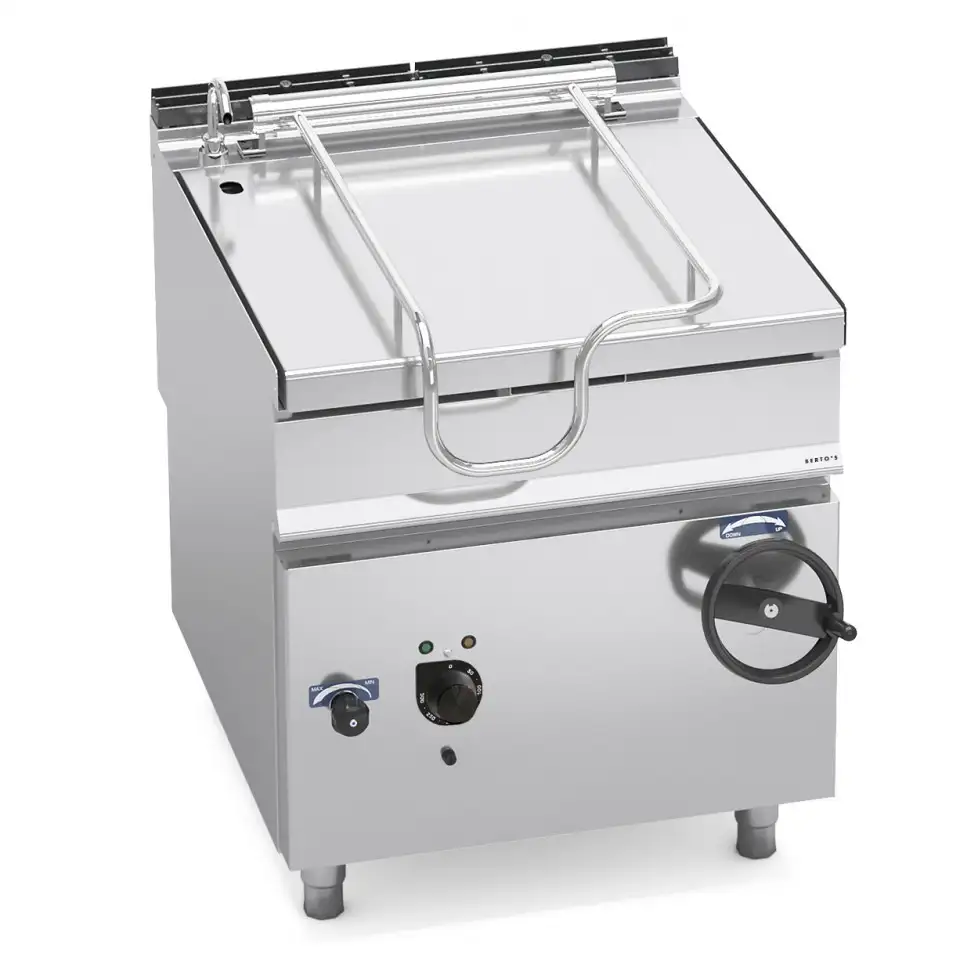 Chảo Nghiêng Tay Quay Dùng Điện Berto's E9BR8/I (80 Lít)