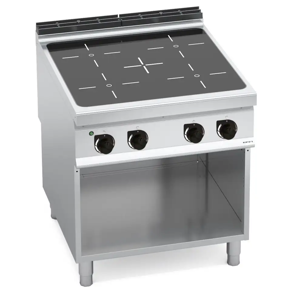 Bếp Hồng Ngoại 4 Vùng Nấu Có Tủ Dưới Berto's E9P4MP/VTR
