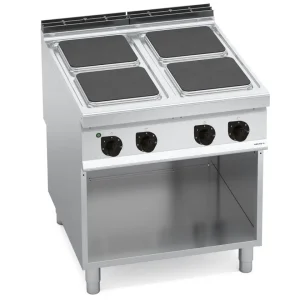 Bếp Điện 4 Vùng Nấu Vuông Có Tủ Dưới Berto's E9PQ4M