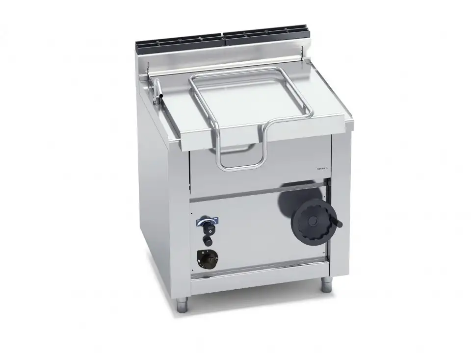Chảo Nghiêng Tay Quay Dùng Gas Berto's G7BR8/I (60 Lít)