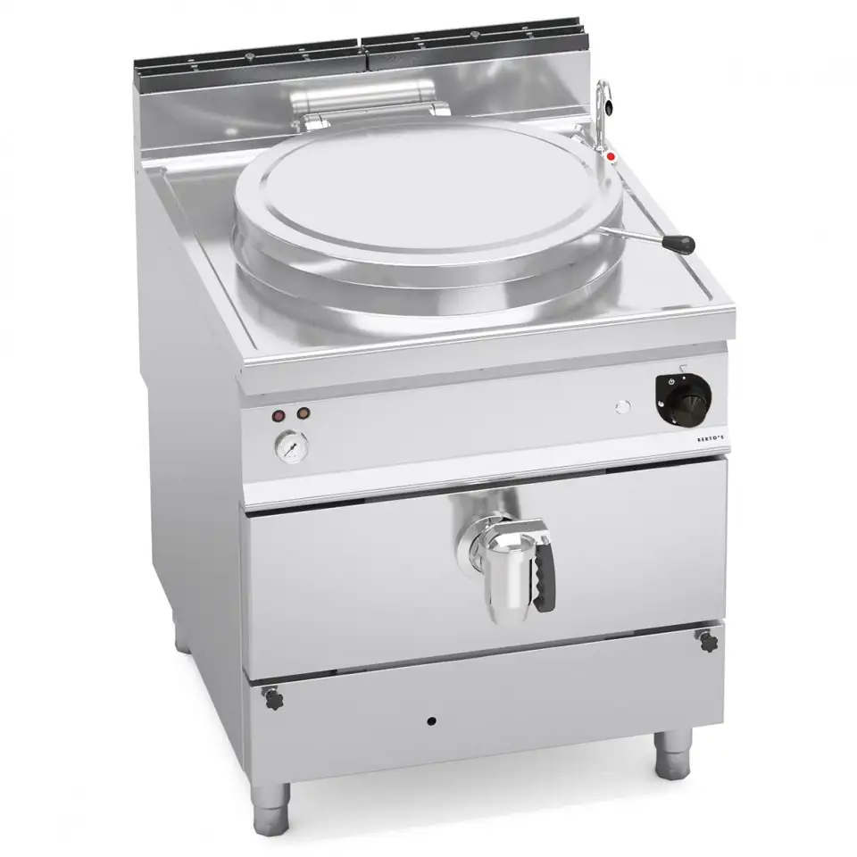 Chảo Đun Sôi Gas 100L Làm Nóng Gián Tiếp Berto's G9P10I