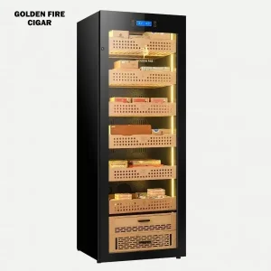 Tủ Bảo Quản Xì Gà Golden Fire GF 163 Black (1000- 1200 Điếu)