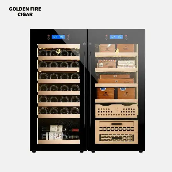 Tủ Bảo Quản Rượu Vang Và Cigar 2 In 1 Golden Fire GF298