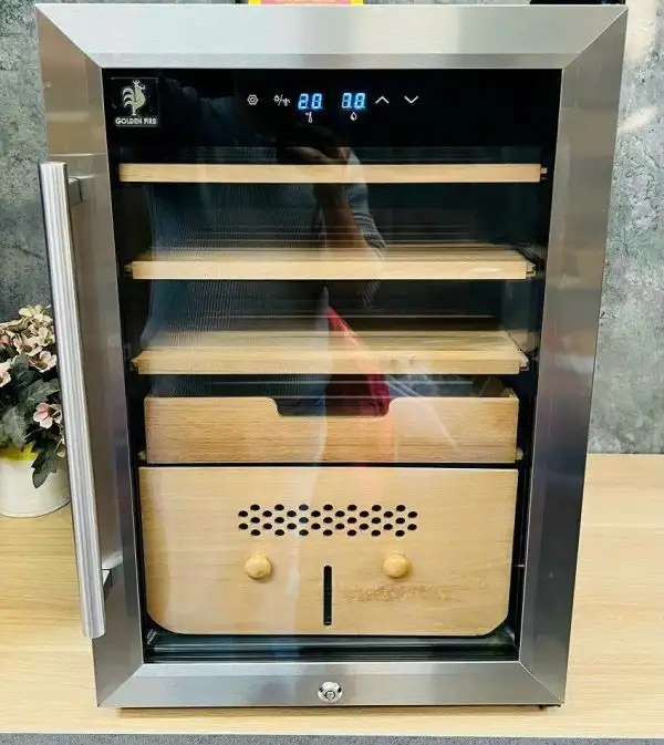 Tủ Điện Bảo Quản Xì Gà Golden Fire H735 (200-250 Điếu)