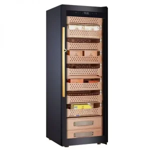 Tủ Bảo Quản Xì Gà Có Khóa Vân Tay 1800-2000 Điếu Vinocave JC 268AH