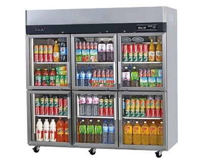 Tủ mát 6 cánh kính Turbo Air KR65-6G