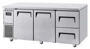 Bàn mát 2 cửa 2 ngăn kéo Turbo Air KUR18-2D-2