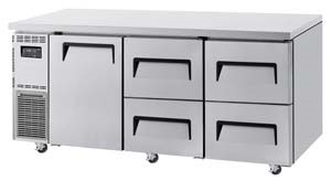 Bàn mát 1 cửa 4 ngăn kéo Turbo Air KUR18-2D-4