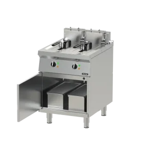 Bếp chiên nhúng đôi 2x10L có chân đứng Nayati NEF 6-75 MR (Dùng điện)